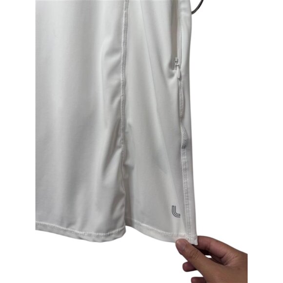 Lole white mini dress with inner shorts size L - Picture 3 of 11